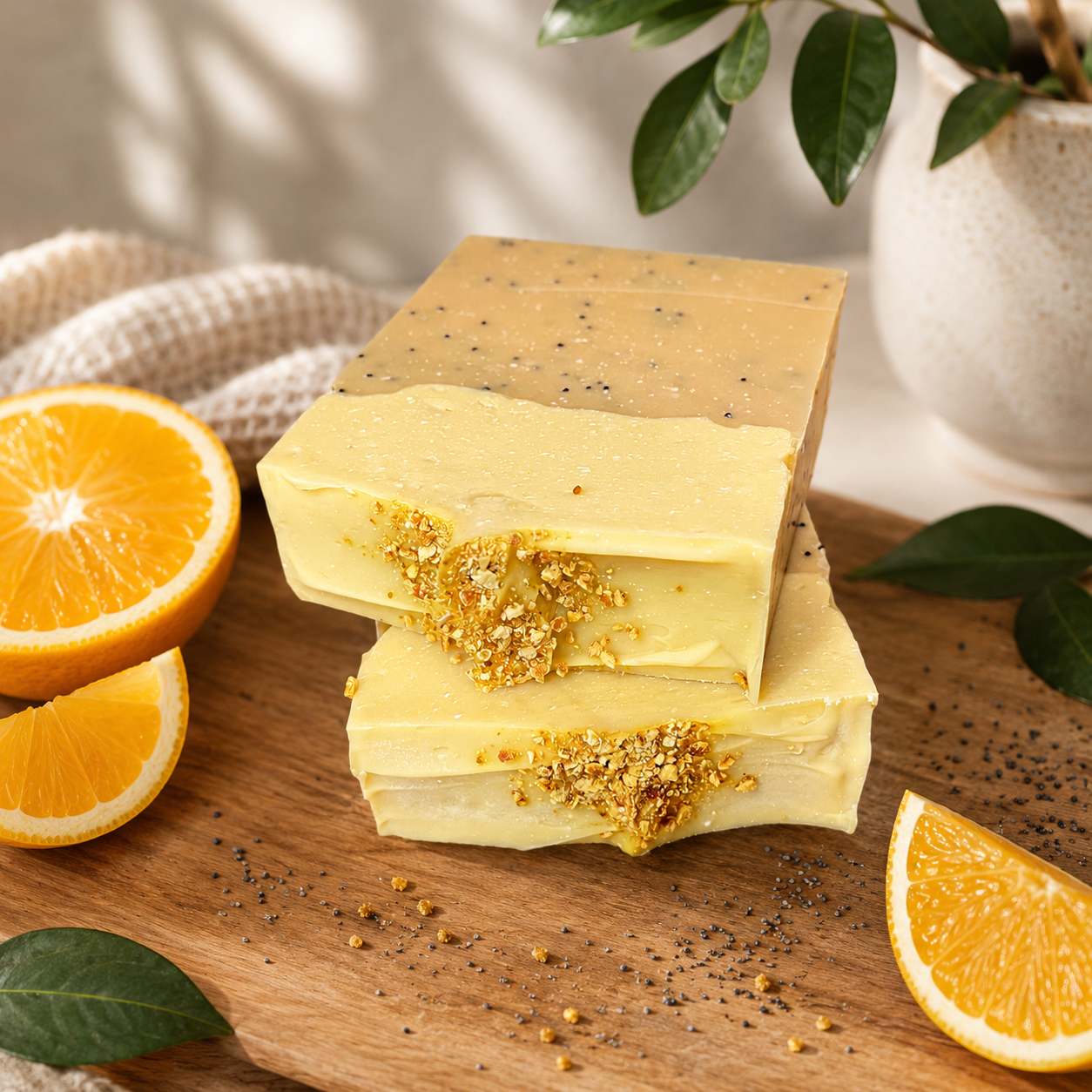 Orange and Poppyseed Soap